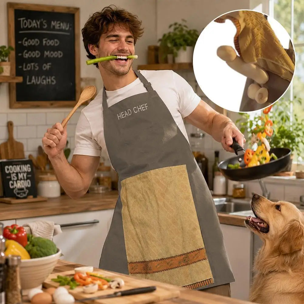 Funny Prank Chef Apron | Gag Gift for Men & Women Novelty Kitchen Apron QXL