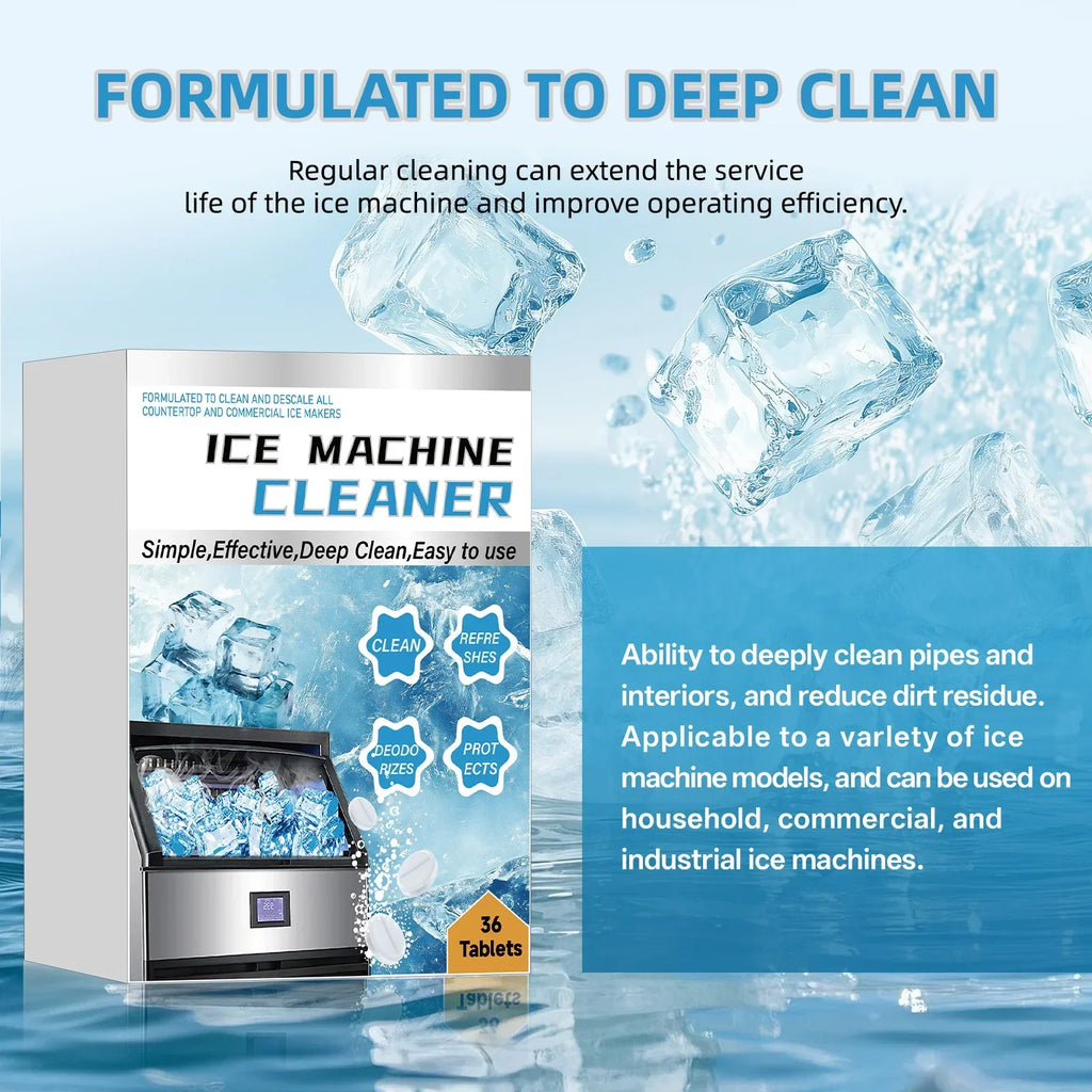 Ice Maker Cleaner & Descaler Tablets 36 Pack | Deep Clean Appliance Descaler Tablets QXL