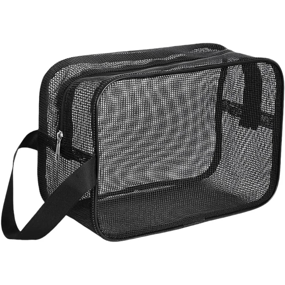 Mesh Shower Caddy Tote Bag | Portable Toiletry Organizer Toiletry Organizer Bag QXL S