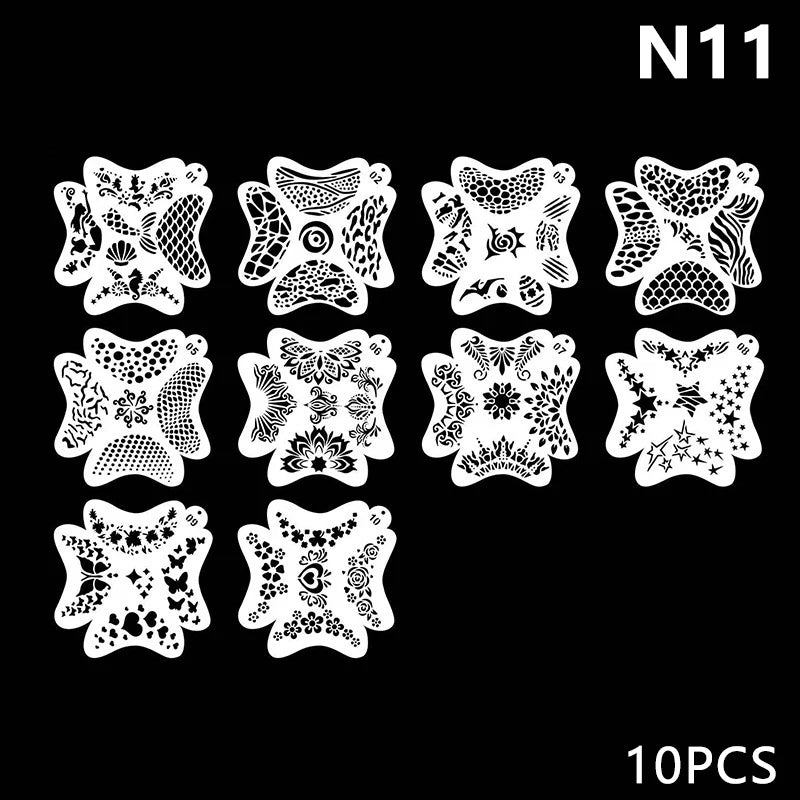 Kids Face Paint Stencils – Reusable Acrylic Body Art Templates Face Paint Stencil QXL N11