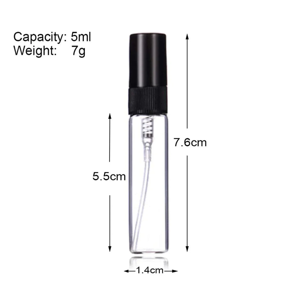 20-Pack 5ml Mini Glass Perfume Spray Bottles with Funnels & Droppers Perfume Spray Bottles QXL