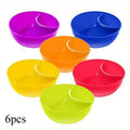 Colorful Plastic French Fry Bowls | Snack & Dipping Containers Snack Serving Bowls QXL 6pcs