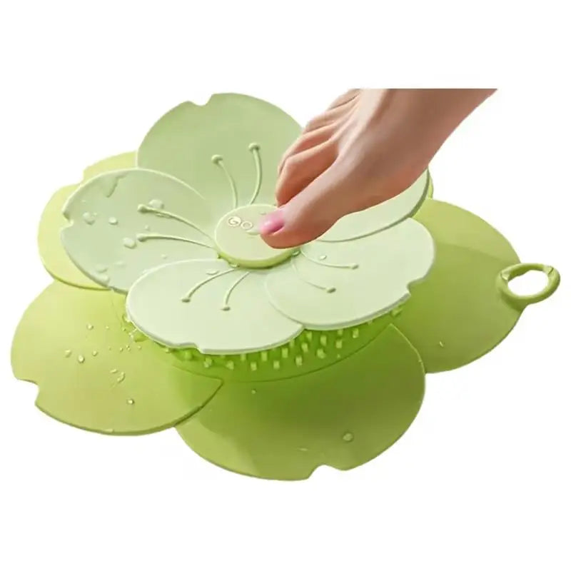 Silicone Drain Plug & Filter | Deodorizer & Backflow Blocker Silicone Drain Filter QXL 1pcs green