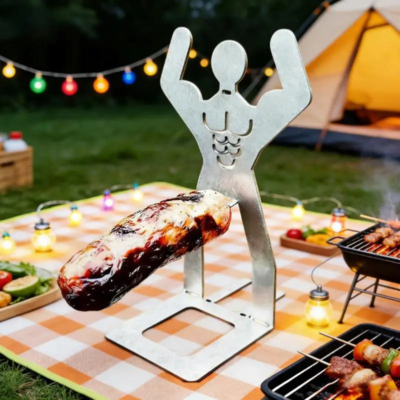Stainless Steel Hot Dog Grill Rack | BBQ Sausage Roaster BBQ Grill Rack QXL
