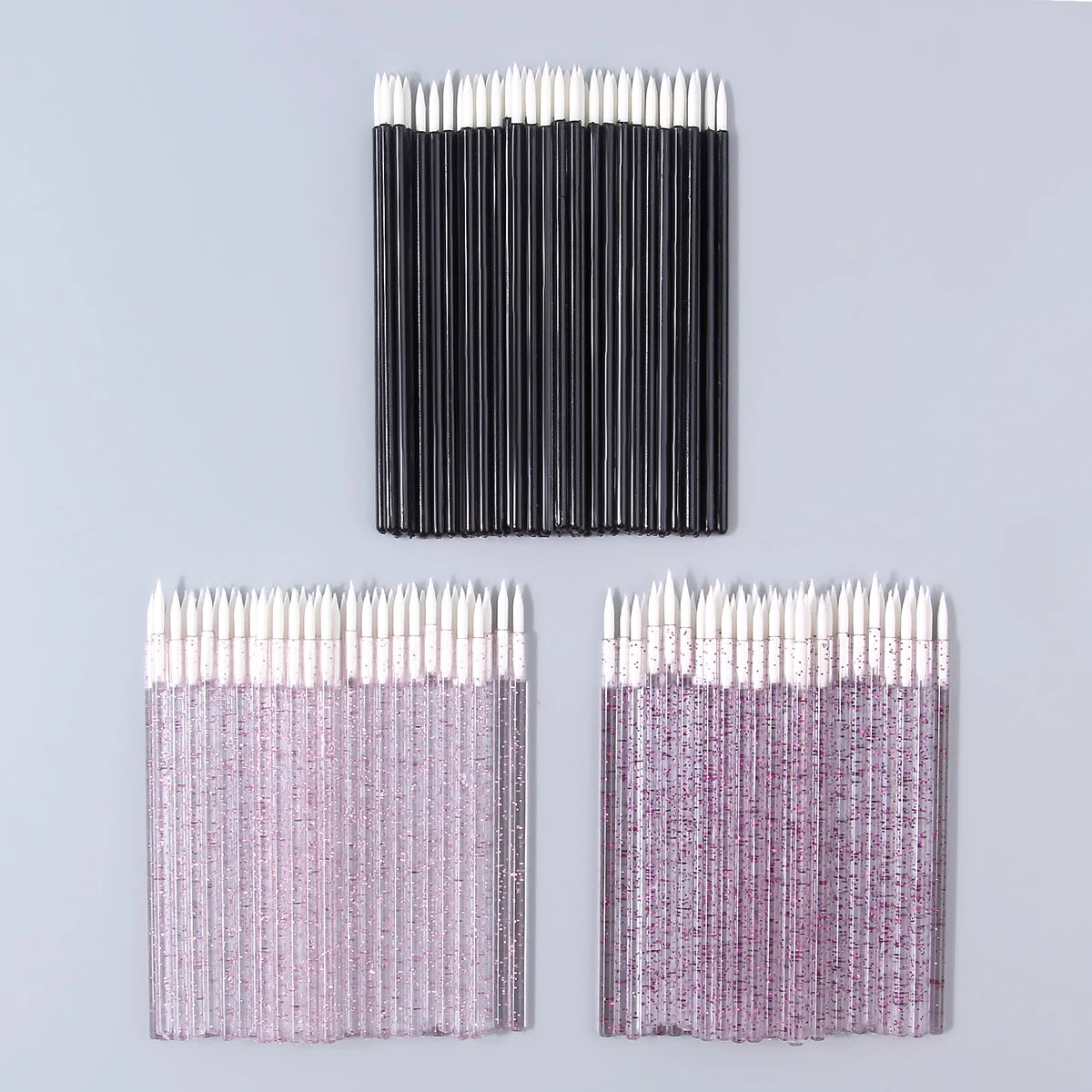150/50-Pack Disposable Eyeliner Brushes | Fine Tip Liner Set Disposable Eyeliner Brushes QXL MULTI
