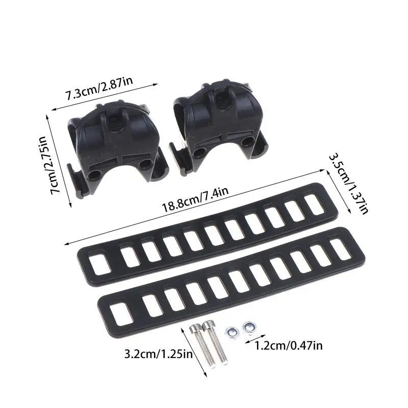 2-Pack Car Roof Bike Rack Clamp Brackets | Anti-Slip Universal Bike Rack Clamp QXL