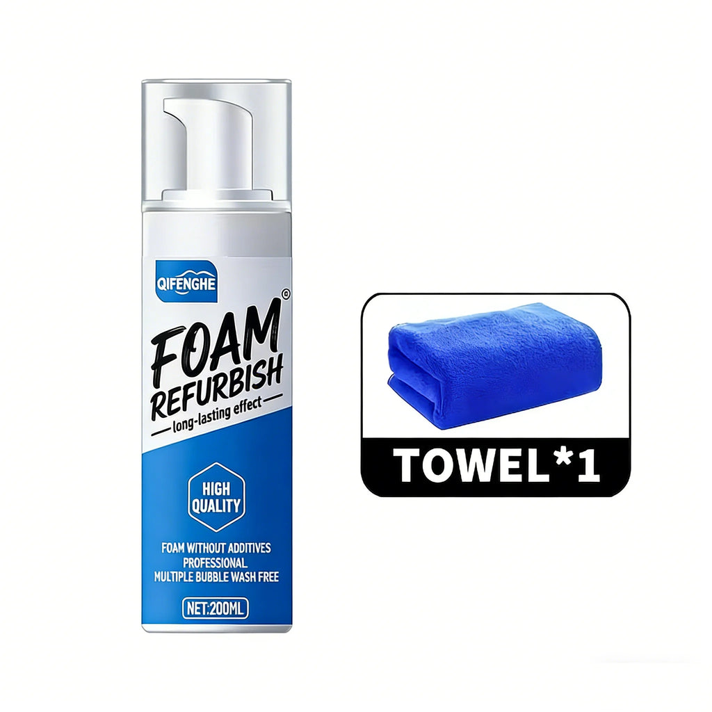200ml Multi-Surface Foam Refurbish Spray | No-Additive Cleaner Foam Surface Cleaner QXL