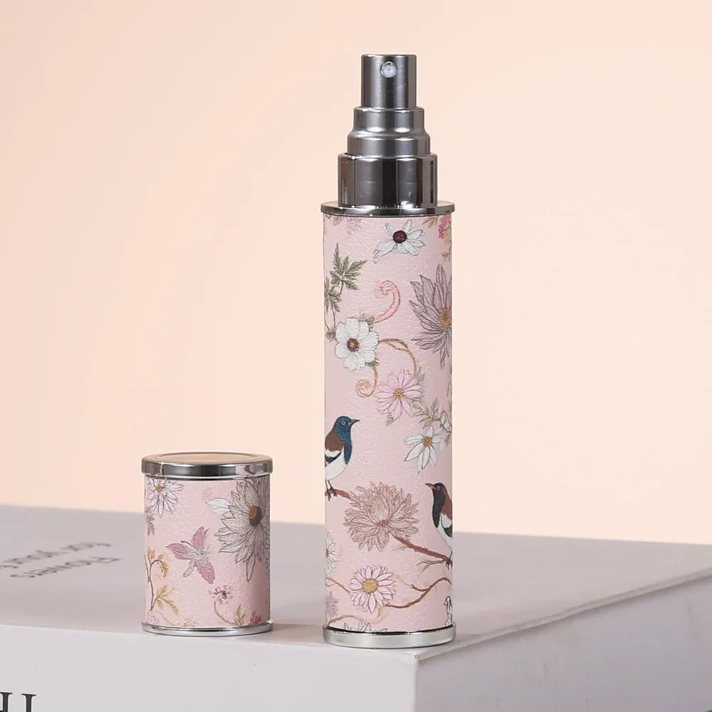 10ml Leather Refillable Perfume Atomizer | Leak-Proof Travel Bottle Perfume Atomizer QXL 5
