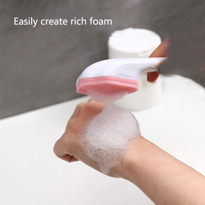 Soft Silicone Face Cleansing Brush | Deep Pore Exfoliator Facial Cleansing Brush QXL