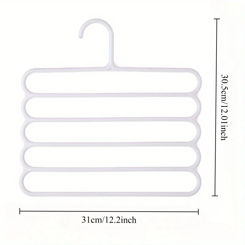 S-Type Multi-Layer Pants Rack | Space-Saving Closet Hanger Pants Hanger Rack QXL