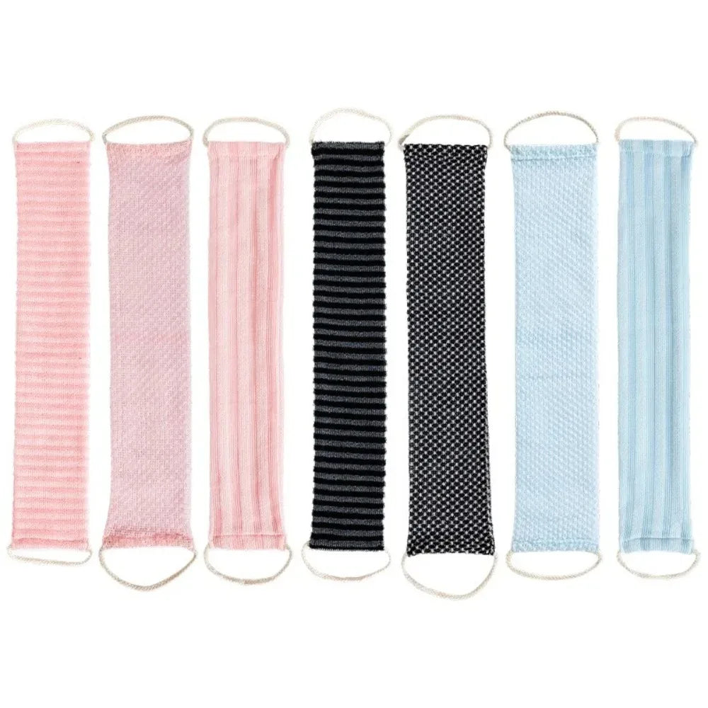 Double-Sided Exfoliating Back Scrubber Strap | Body Bath Towel Bath Scrubber Strap QXL