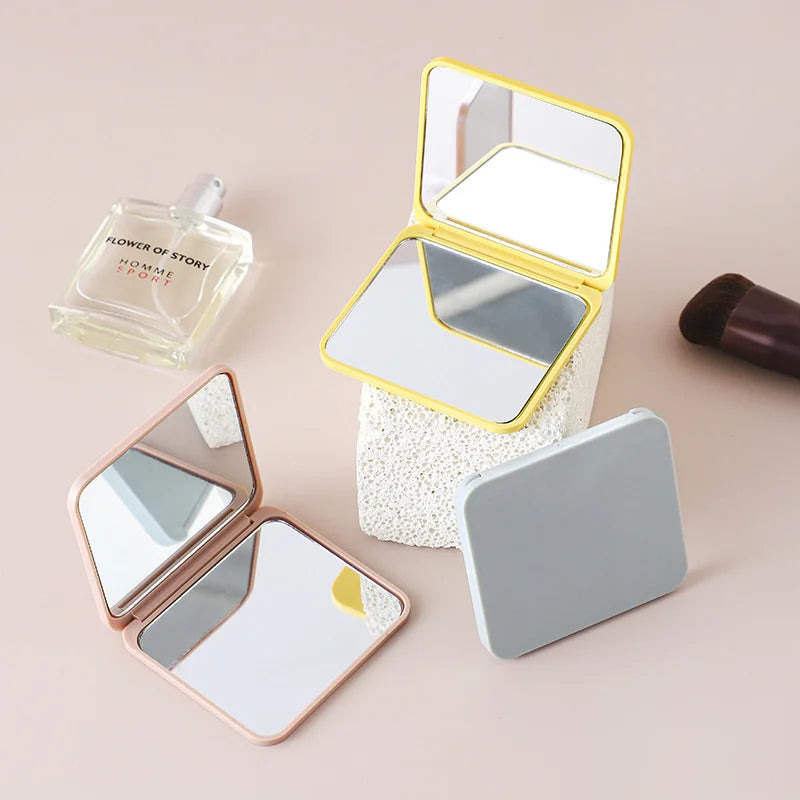 Double-Sided Compact Pocket Mirror | Magnifying Mini Travel Compact Pocket Mirror QXL