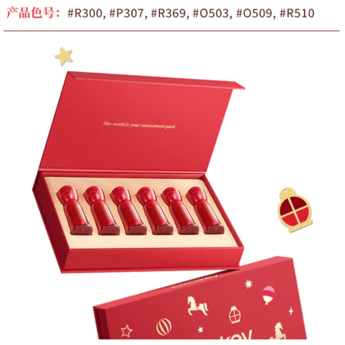 Colorkey 6-Pc Mini Velvet Matte Liquid Lipstick Gift Set Liquid Lipstick Set QXL