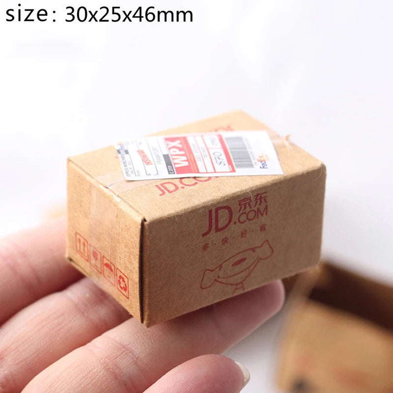 1:12 Dollhouse Miniature Cardboard Box Set – 5 Pieces Dollhouse Miniature QXL