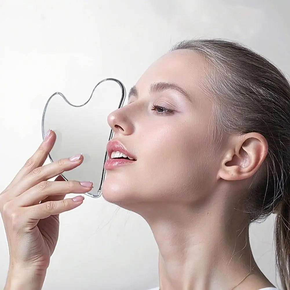Stainless Steel Gua Sha Board | Face & Body Scraping Tool Gua Sha Scraper QXL