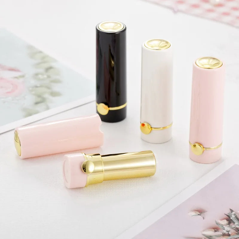 12.1mm Empty Refillable Lipstick Tube | Black White Pink Lipstick Tube QXL