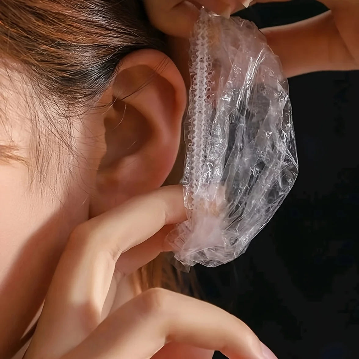 Disposable Transparent Ear Covers | Salon Protection 100–500 Pack Disposable Ear Covers QXL