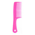 Wide Tooth Comb for Curly & Wet Hair | Heat Resistant Detangler Wide Tooth Comb QXL pink