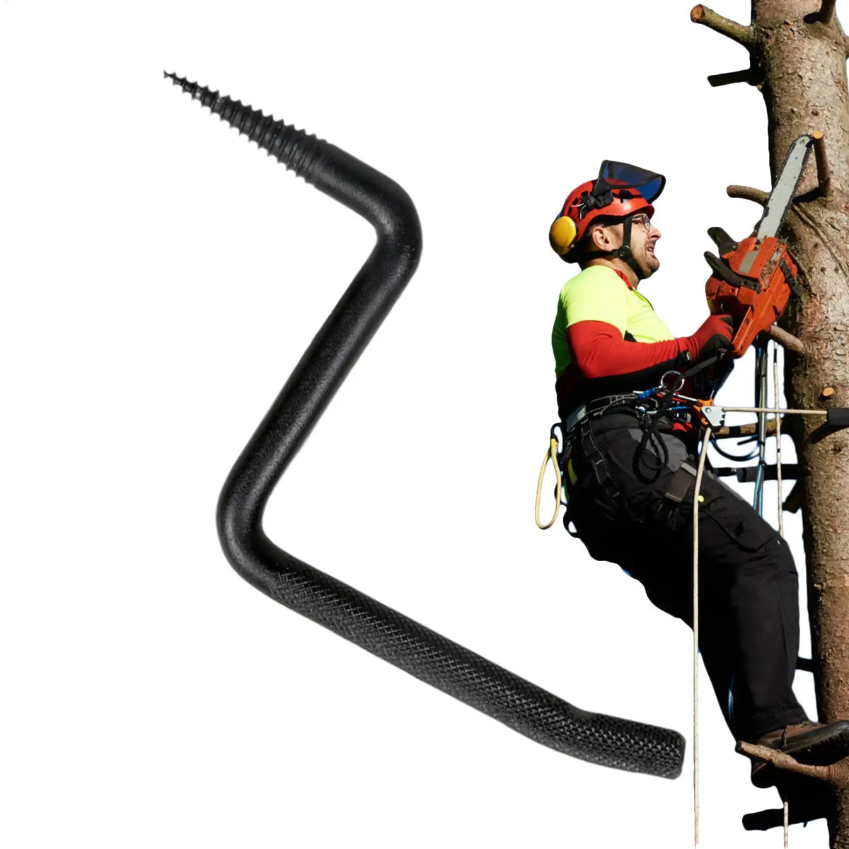 Screw-In Tree Stand Steps | Steel Climbing Steps & Bow Hanger Tree Stand Steps QXL