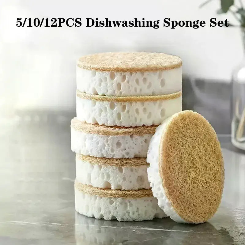 Double-Sided Kitchen Dishwashing Sponges | 5/10/12-Pack Kitchen Sponge Set QXL