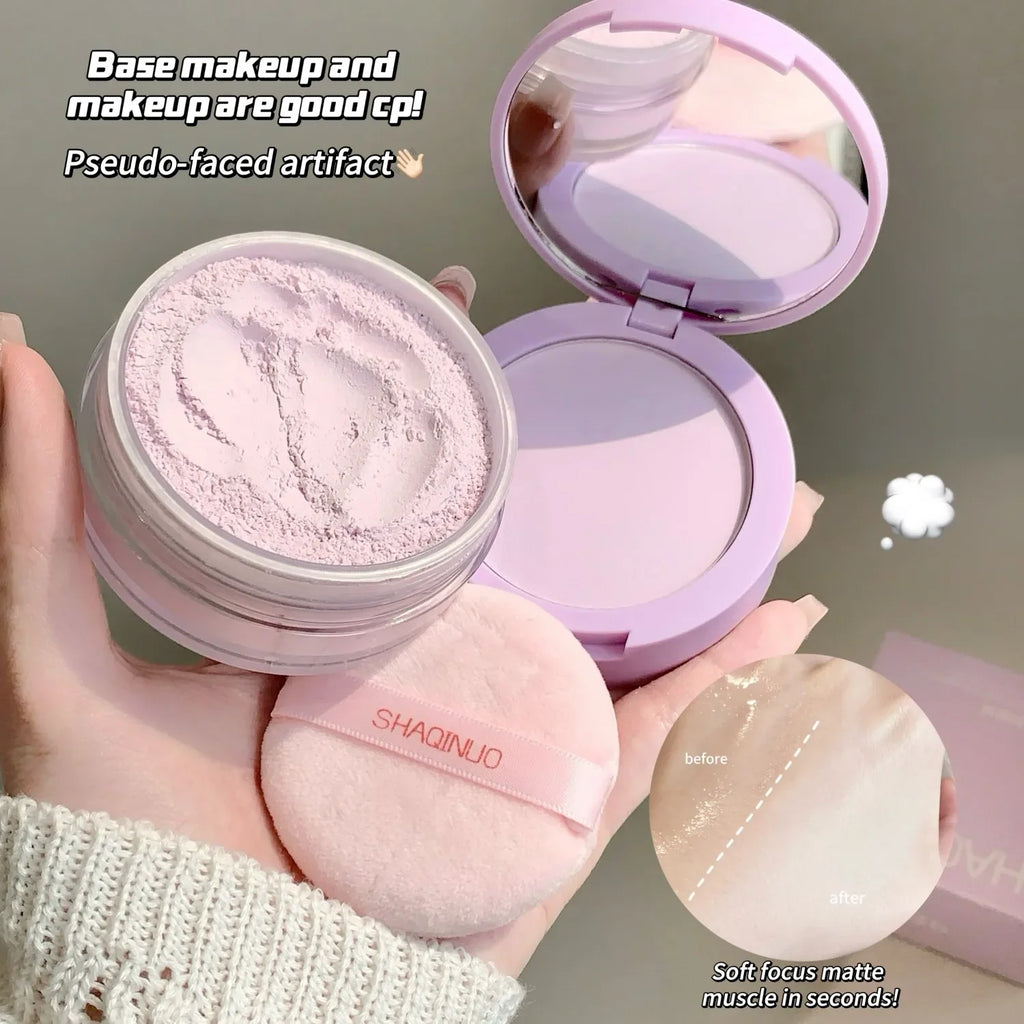 Dual-Effect Pressed Powder Compact | Concealer & Contour Pressed Powder Compact QXL