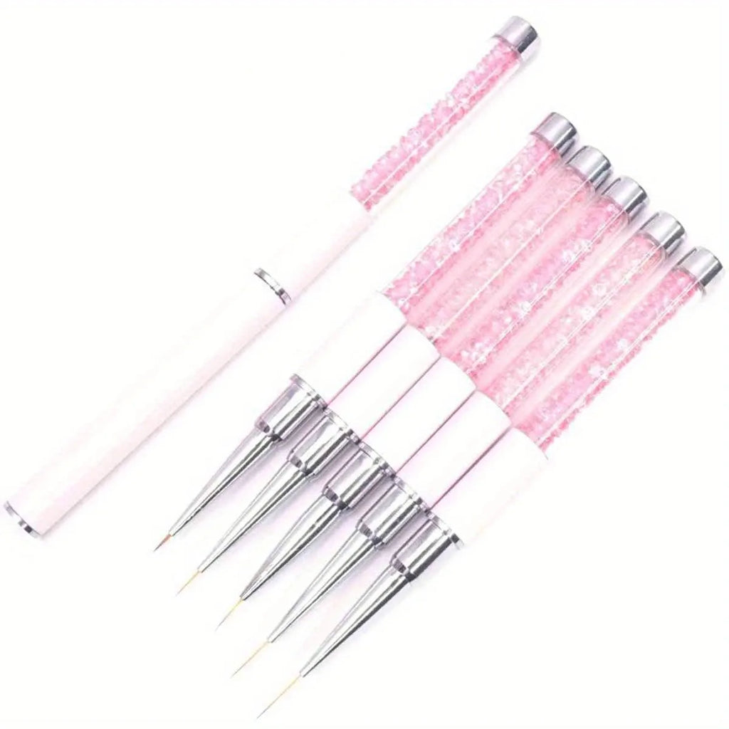 FUMOSIK Nail Art Liner Brush | Striping & 3D Design 5–15mm Nail Art Liner Brush QXL