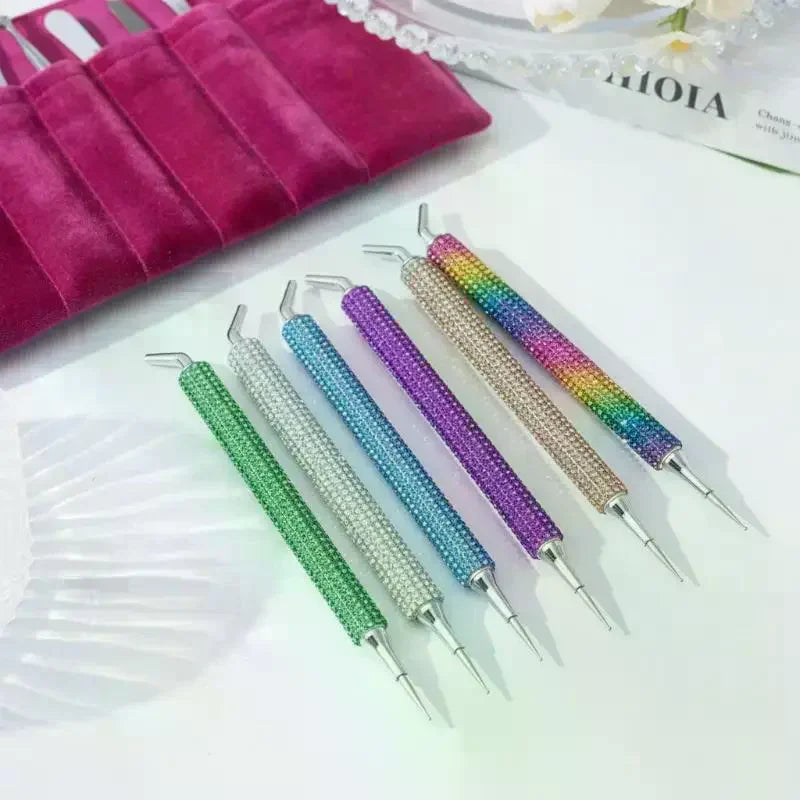 Dual-Ended Rhinestone Picker Pen – Fine & Angled Nail Art Tool Rhinestone Picker Pen QXL