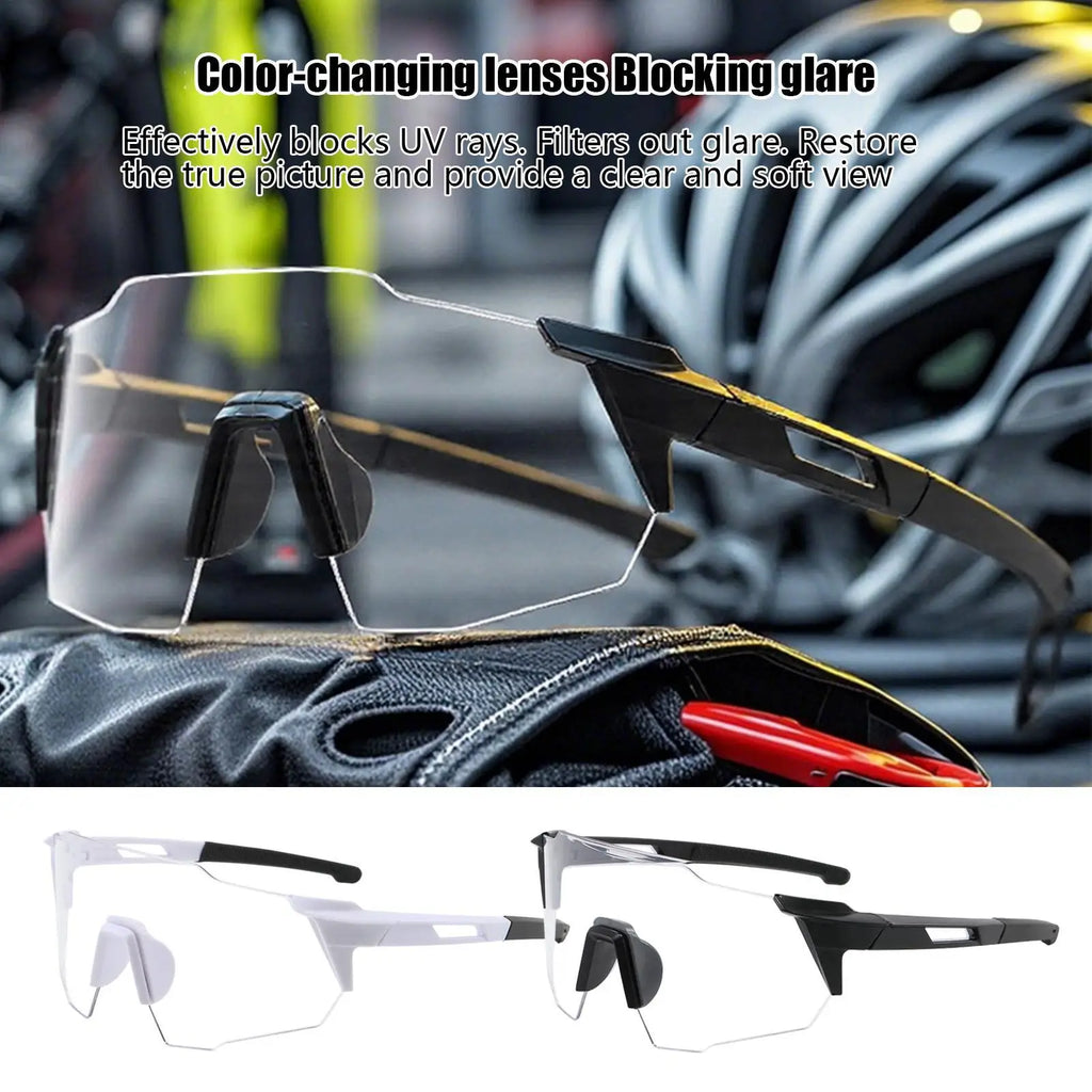 Photochromic Cycling Glasses UV400 MTB Sports Sunglasses Sports Cycling Sunglasses QXL
