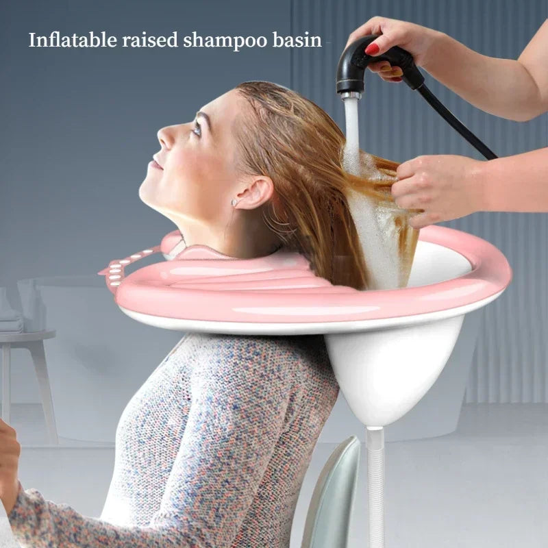 Inflatable Shampoo Basin | Portable Foldable PVC Hair Washing Tub Inflatable Shampoo Basin QXL