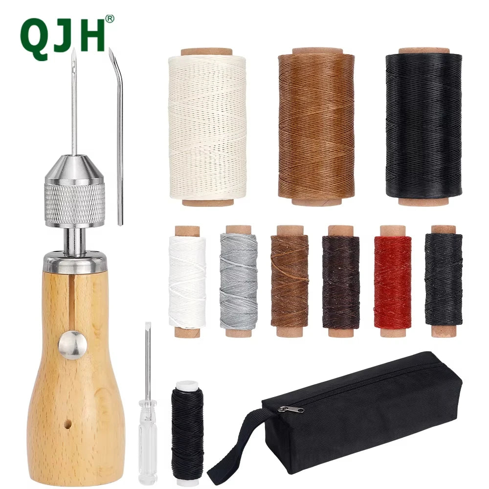 Leather Repair Sewing Awl Kit | Heavy-Duty Lock Stitch Tool Sewing Awl Kit QXL