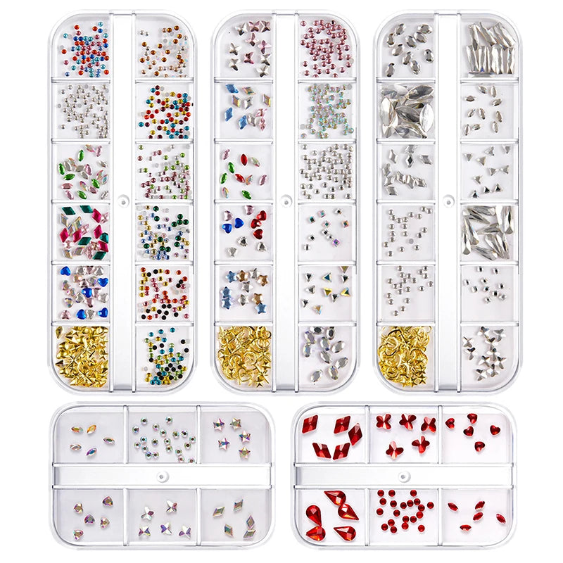 DIY Tooth Gems Crystal Kit | Acrylic Teeth Jewelry Set Tooth Gems Kit QXL