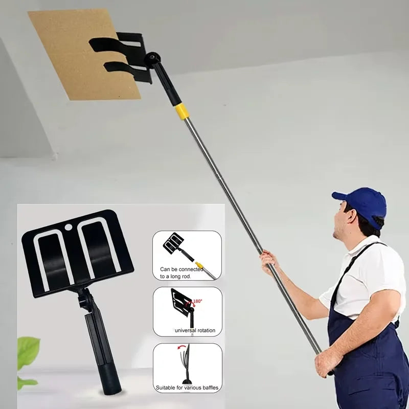 Spray Paint Baffle Holder with 120cm Extension Pole | 180° Paint Baffle Holder QXL Default Title