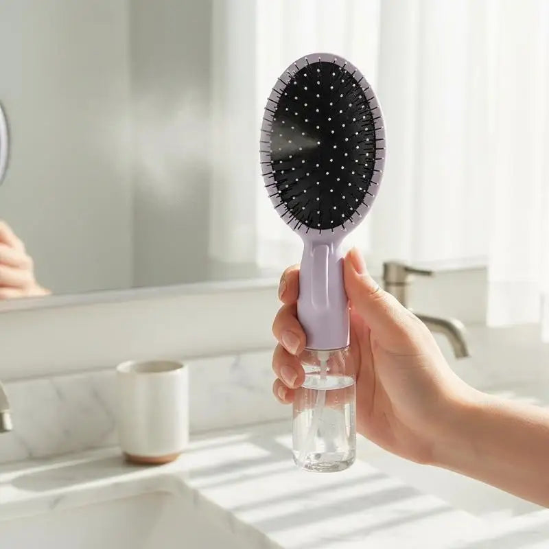 2-in-1 Spray Comb & Detangling Hair Brush | Mist Sprayer Spray Detangling Comb QXL