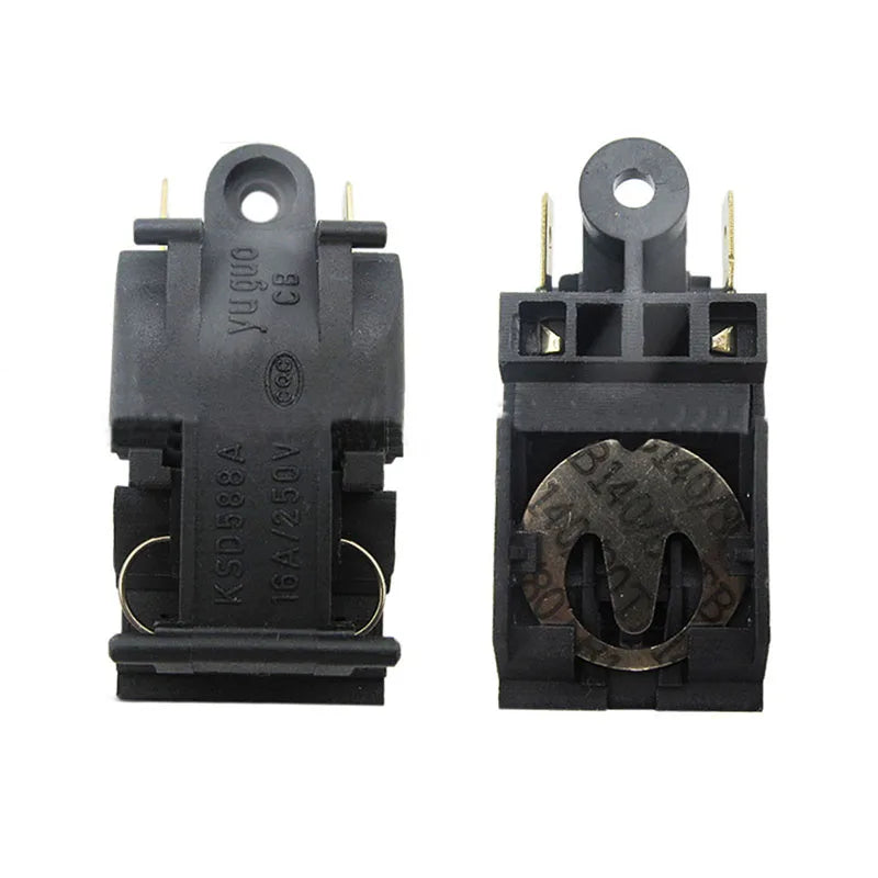 2-Pack Kettle Thermostat Switch 13A/16A 250V Push Button Kettle Replacement Switch QXL