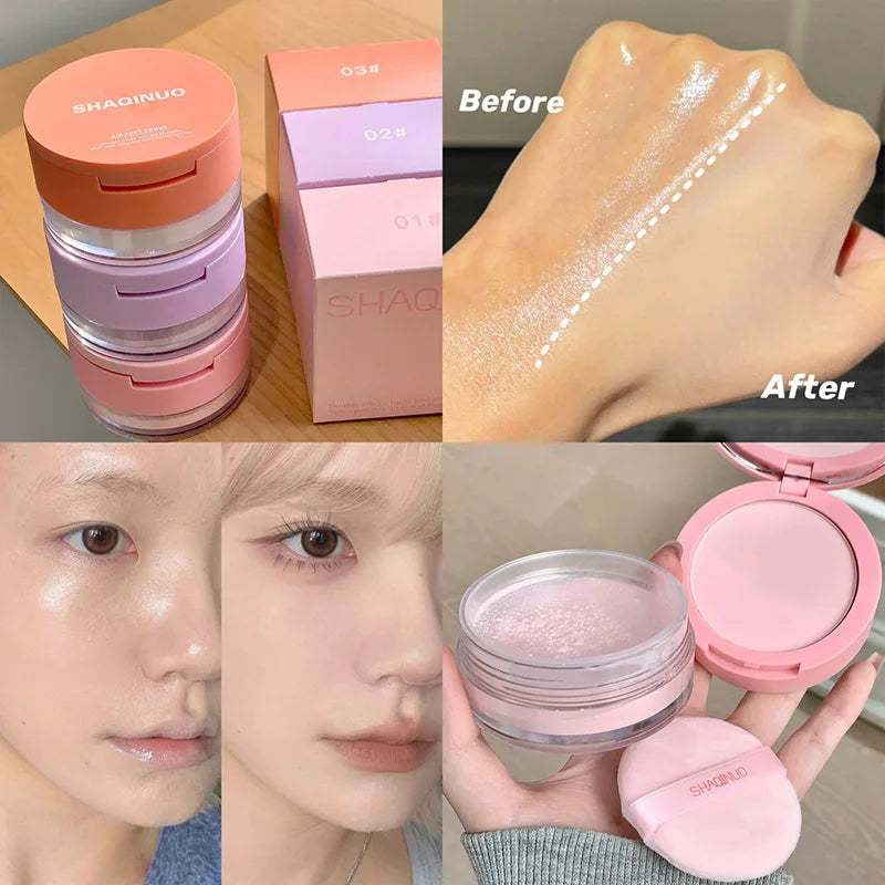 SHAQINUO Translucent Setting Powder | Oil Control & Brightening Setting Powder Compact QXL