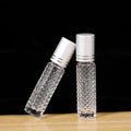 5-Pack 10ml Glass Roller Bottles for Essential Oils | Refillable Essential Oil Roller Bottles QXL Glass 10ml Glass