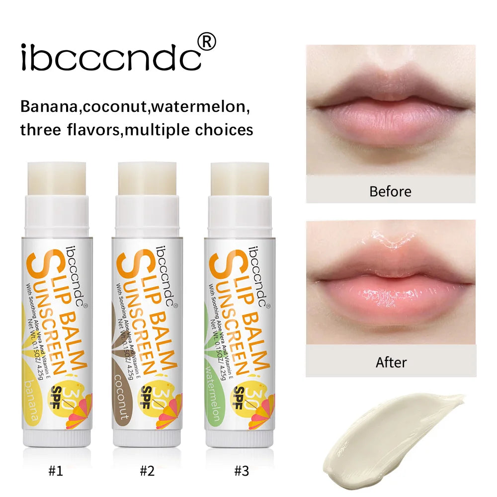ibcccndc SPF 30 Sunscreen Lip Balm | UV Protection & Moisture Sunscreen Lip Balm QXL