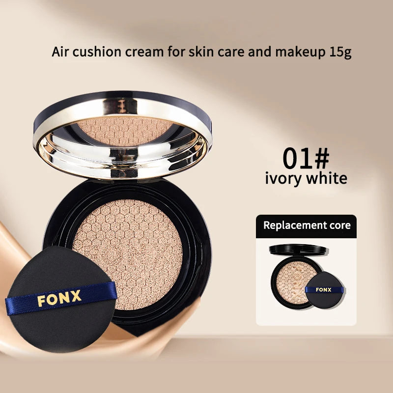 FONX Setting Cushion Cream | Hydrating Brightening Foundation Cushion Cream Foundation QXL 1