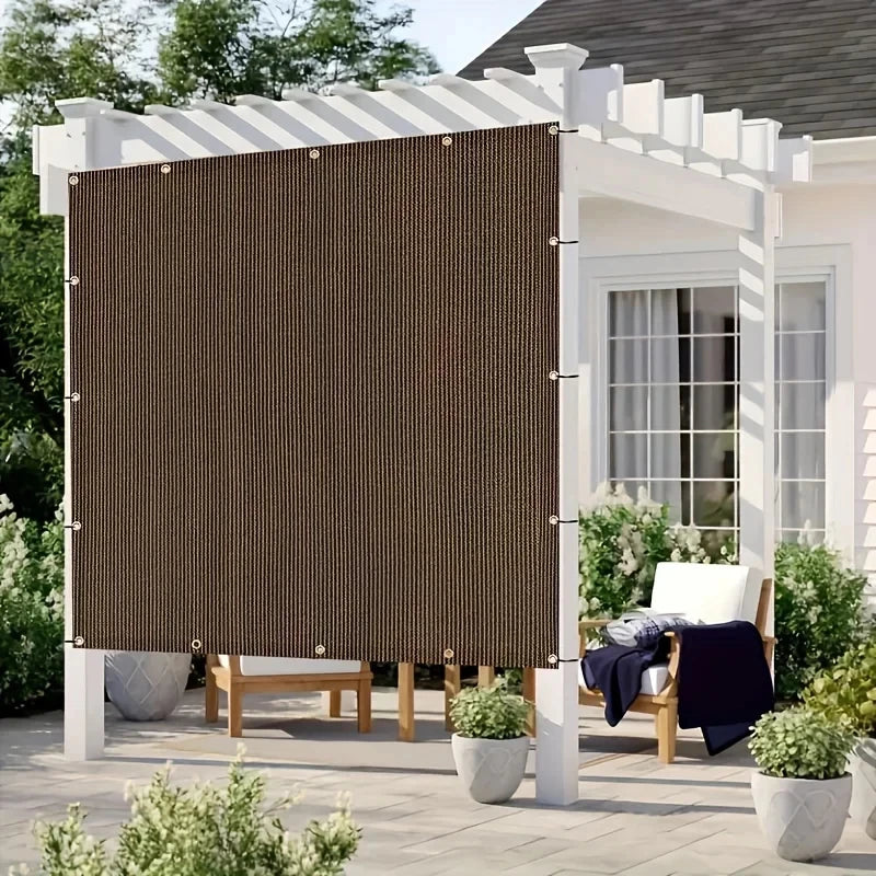 Brown UV Protection Sun Shade Sail Net | Multiple Sizes Outdoor Sun Shade Sail QXL