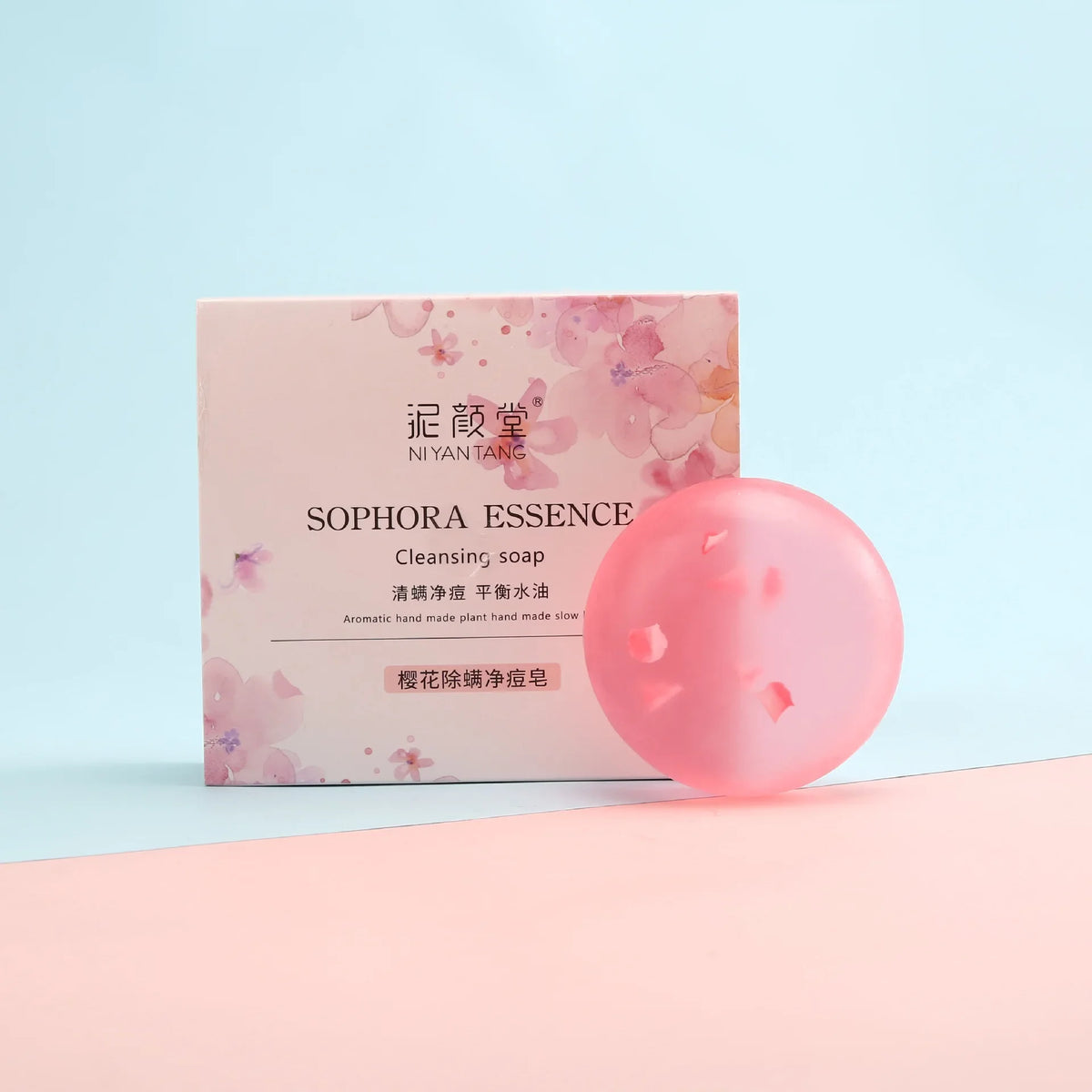 Niacinamide Cherry Blossom Handmade Soap | Oil Control Bar Handmade Bar Soap QXL 100g