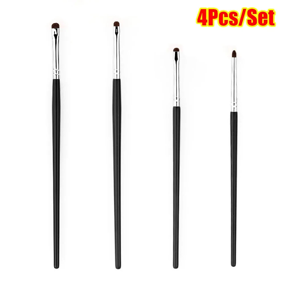 4-Piece Small Angle Eyeshadow Brush Set | Lying Silkworm Eyeshadow Brush Set QXL 4pcs