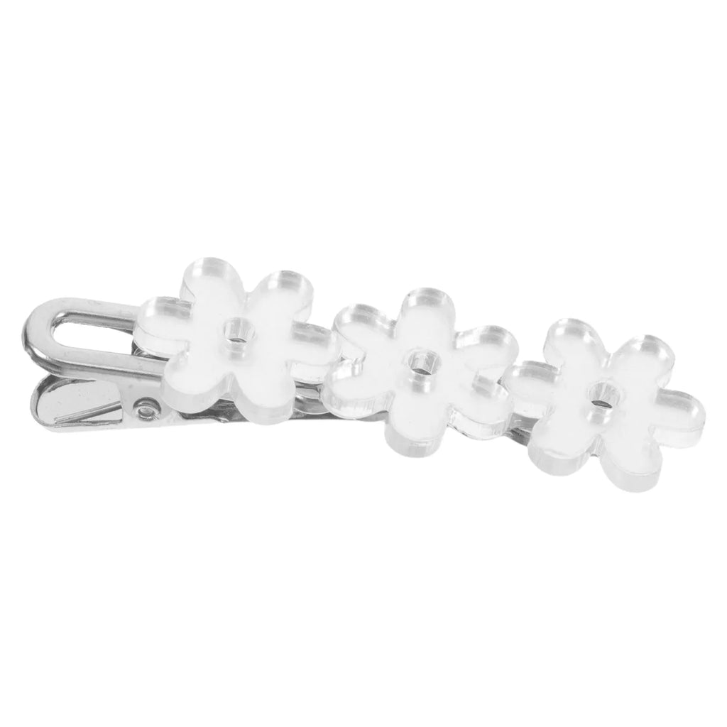 Mirror Flower Hair Clip | Floral Side Barrette for Women Floral Hair Barrette QXL