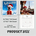 2026 French Bulldog Wall Calendar | 12-Month Weekly Planner Wall Calendar Planner QXL single attribute