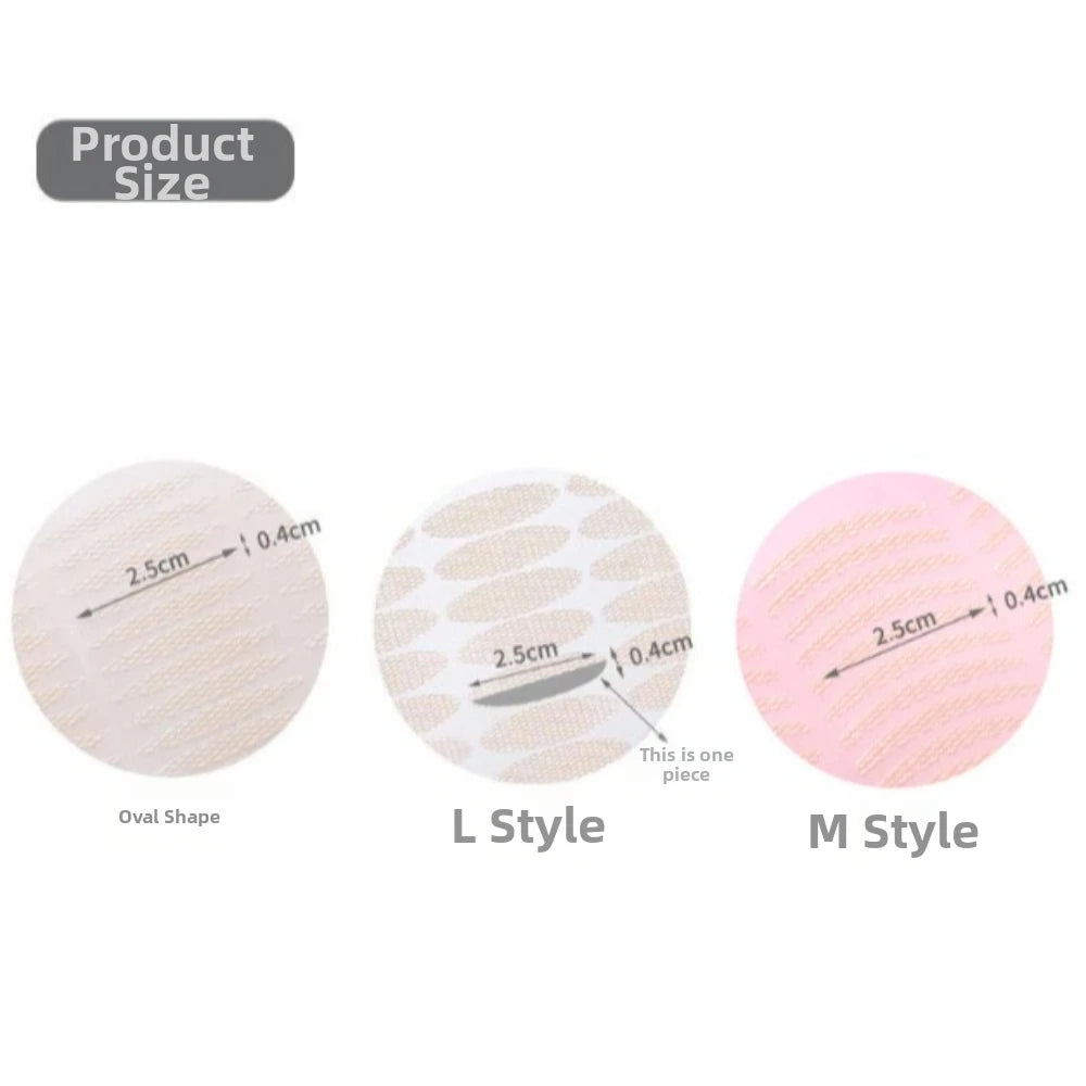 Breathable Mesh Lace Double Eyelid Tape – Clear & Beige 48pc Eyelid Tape QXL