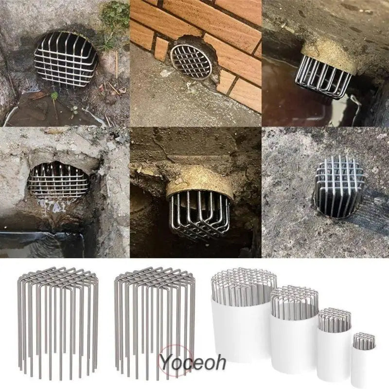 4-Inch Round Stainless Steel Balcony Drain Cover & Strainer Drain Cover Strainer QXL