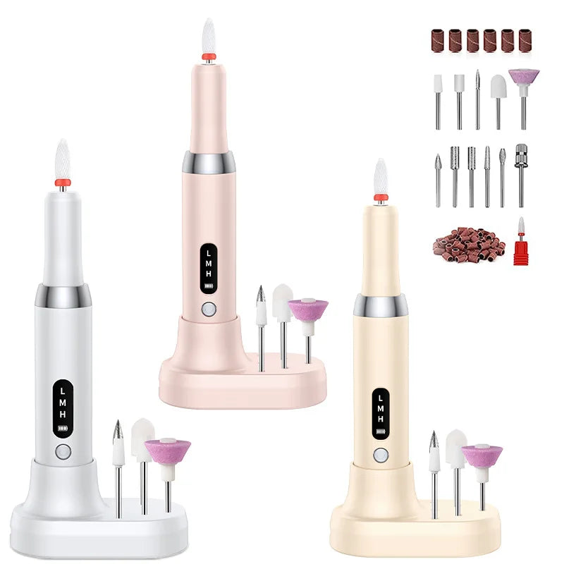 15000RPM USB Electric Nail Drill Machine | Portable Manicure Electric Nail Drill QXL