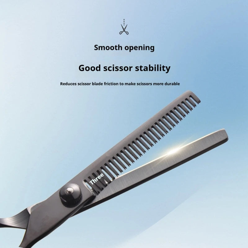 6-Inch Hair Scissors & Thinning Shears Barber Set | Stainless Hair Cutting Shears QXL