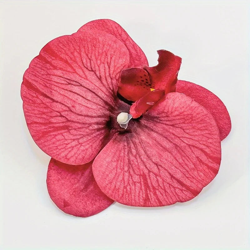 4-Pack Orchid Flower Hair Clips | Multicolor Floral Hairpins Flower Hair Clips QXL