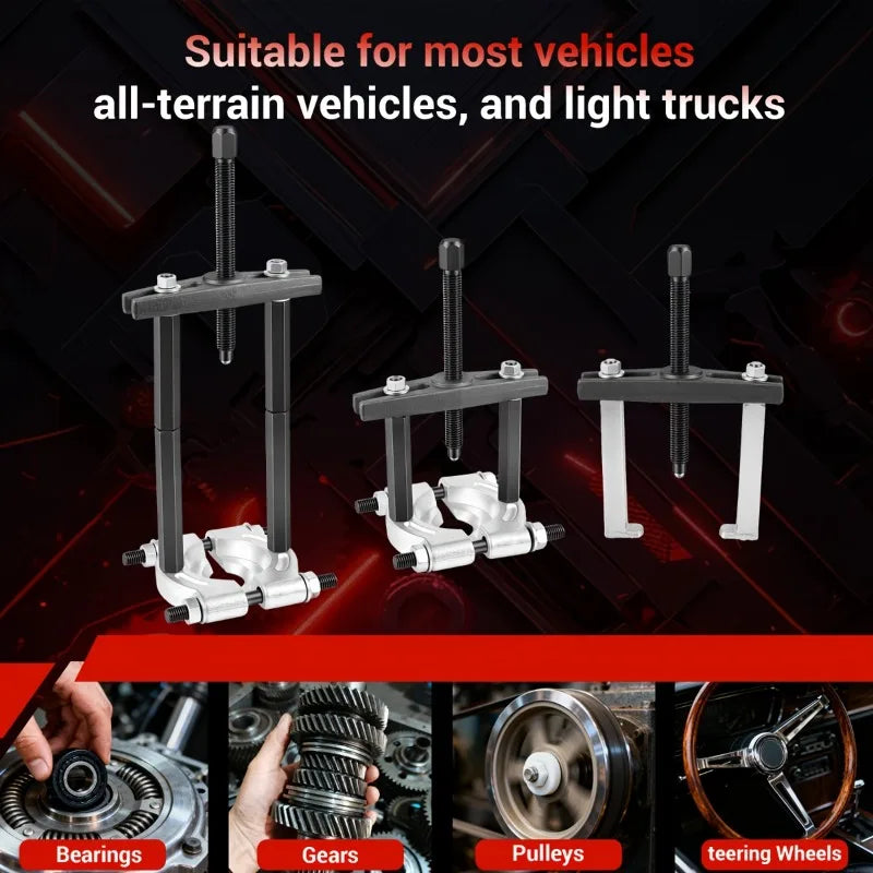 5-Ton Bearing Puller Separator Kit 9/12/14 Pc – Hub & Gear Bearing Puller Kit QXL