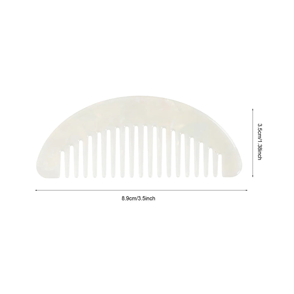 2-Pack Wide Tooth Acetate Hair Combs | Anti-Static Travel Wide Tooth Hair Comb QXL